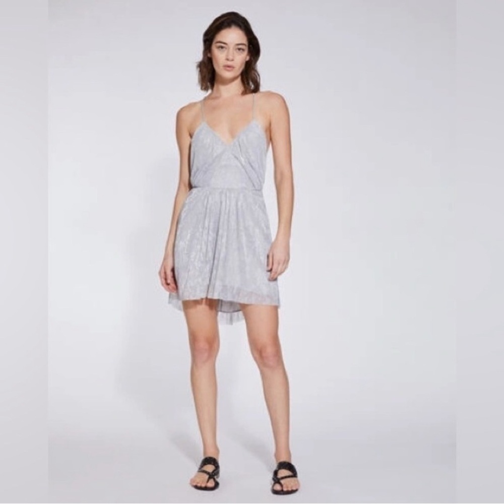 IRO Light Silver Mini Dress